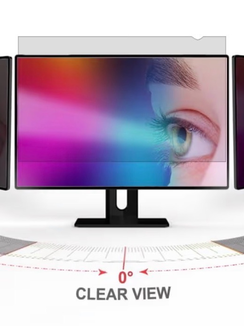 Privacy/Anti-Glare Monitor Screen Protector - Multi-Color Display